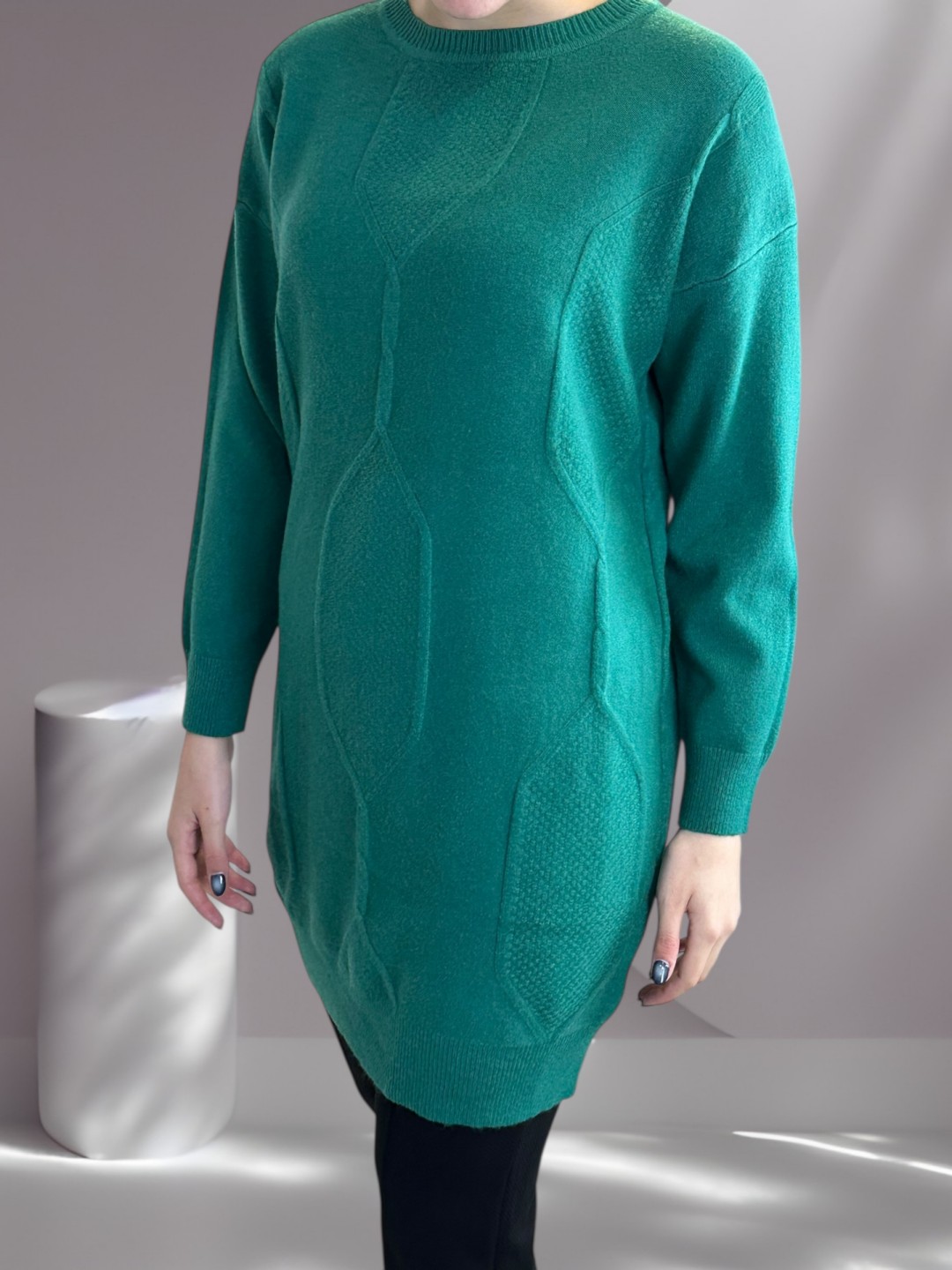 Πλεκτό Slim Fit Μπλουζοφόρεμα Πλεκτό Slim Fit Μπλουζοφόρεμα