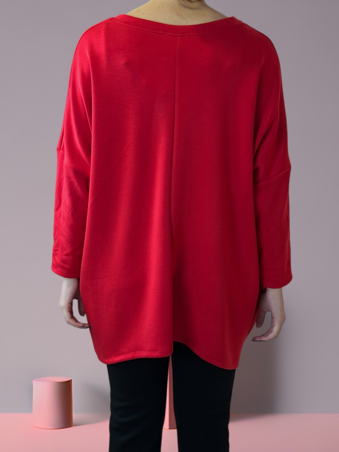 Μπλούζα με Διακοσμητική Κορδέλα Μπροστά και Πλαϊνή Αλυσίδα Μπλούζα με Διακοσμητική Κορδέλα Μπροστά και Πλαϊνή Αλυσίδα