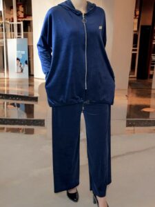 Chic Velvet Σετ με Ζακέτα & Mini Στρας Touch