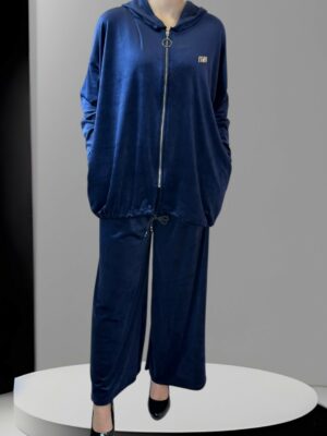 Chic Velvet Σετ με Ζακέτα & Mini Στρας Touch