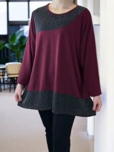 Μπλούζα με διακριτική λάμψη lurex