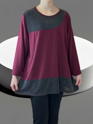 Μπλούζα με διακριτική λάμψη lurex