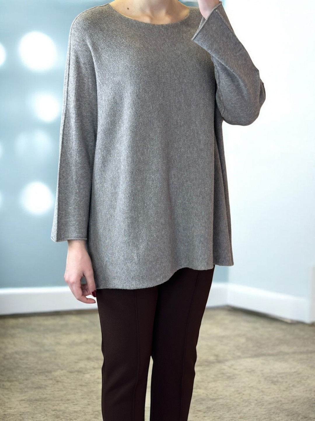 Πουλόβερ με Απαλή Στρογγυλή Λαιμόκοψη Πουλόβερ με Απαλή Στρογγυλή Λαιμόκοψη