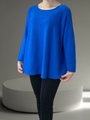 Πουλόβερ με Απαλή Στρογγυλή Λαιμόκοψη