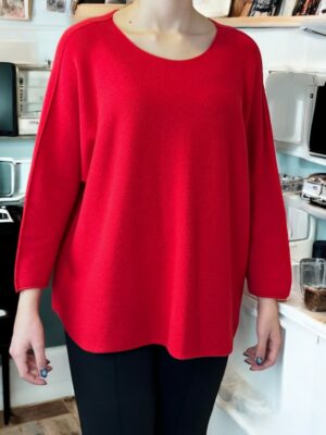 Πουλόβερ με Απαλή Στρογγυλή Λαιμόκοψη