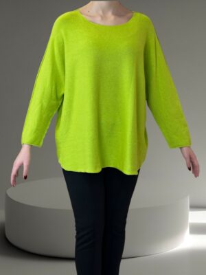 Πουλόβερ με Απαλή Στρογγυλή Λαιμόκοψη