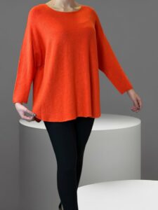 Πουλόβερ με Απαλή Στρογγυλή Λαιμόκοψη