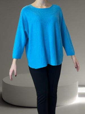 Πουλόβερ με Απαλή Στρογγυλή Λαιμόκοψη