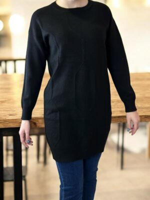 Πλεκτό Slim Fit Μπλουζοφόρεμα