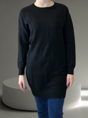 Πλεκτό Slim Fit Μπλουζοφόρεμα