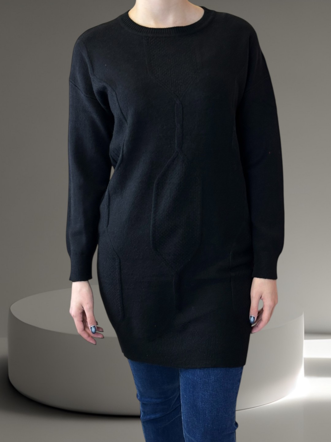 Πλεκτό Slim Fit Μπλουζοφόρεμα Πλεκτό Slim Fit Μπλουζοφόρεμα