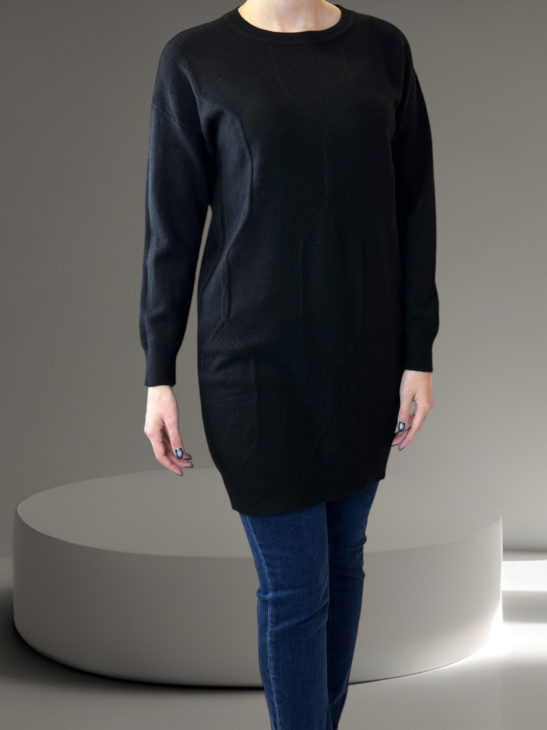 Πλεκτό Slim Fit Μπλουζοφόρεμα Πλεκτό Slim Fit Μπλουζοφόρεμα