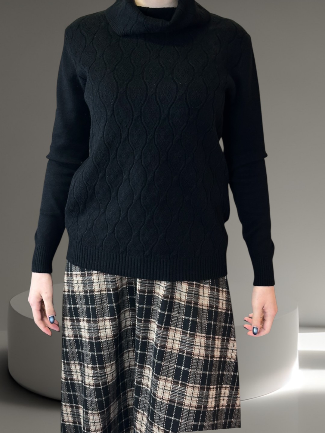 Ζιβάγκο με Μπροστινή Πλέξη σε Εντυπωσιακό Μοτίβο Ζιβάγκο με Μπροστινή Πλέξη σε Εντυπωσιακό Μοτίβο