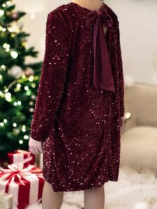 Glam Φόρεμα με Παγιέτες και Μεγάλο Δέσιμο Bow Back