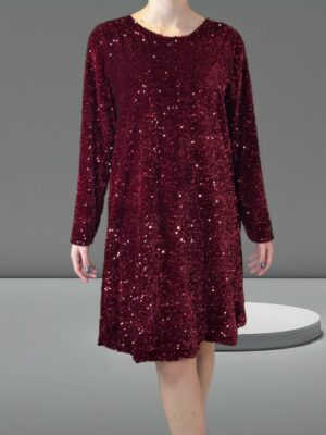 Glam Φόρεμα με Παγιέτες και Μεγάλο Δέσιμο Bow Back