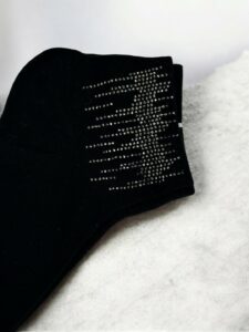 Elegant Κάλτσες με Λαμπερό Σχέδιο Στρας