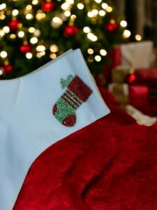 Κάλτσες με Μοτίβο Χριστουγεννιάτικης Μπότας