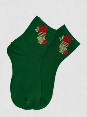 Κάλτσες με Μοτίβο Χριστουγεννιάτικης Μπότας