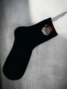 Holiday Κάλτσες με Λαμπερό Santa Σχέδιο