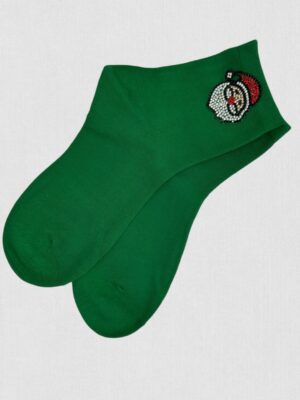 Holiday Κάλτσες με Λαμπερό Santa Σχέδιο