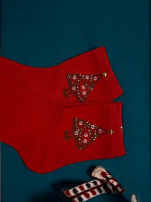 Χριστουγεννιάτικες Κάλτσες με Μοτίβο Δέντρου