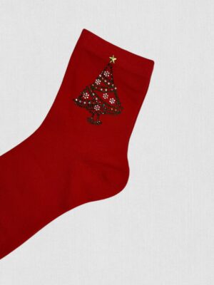 Χριστουγεννιάτικες Κάλτσες με Μοτίβο Δέντρου