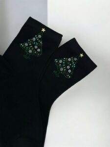 Χριστουγεννιάτικες Κάλτσες με Μοτίβο Δέντρου