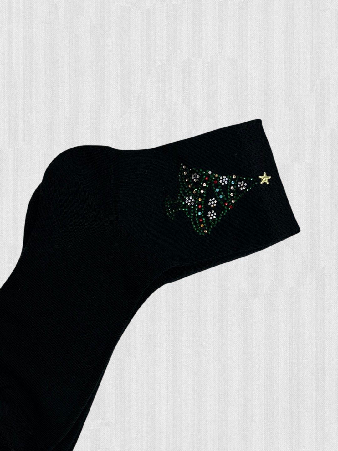 Χριστουγεννιάτικες Κάλτσες με Μοτίβο Δέντρου Χριστουγεννιάτικες Κάλτσες με Μοτίβο Δέντρου