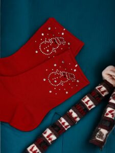 Festive Κάλτσες με Sparkling Snowman Motif