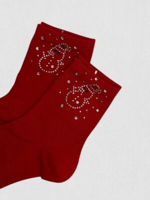 Festive Κάλτσες με Sparkling Snowman Motif