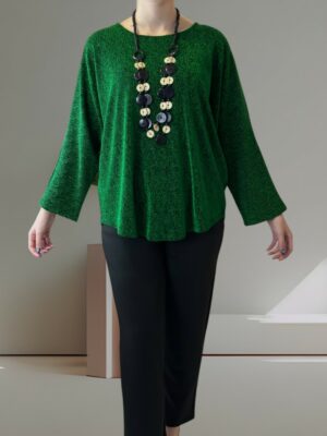 Glam Μπλούζα με Sparkling Στρας & Necklace Detail