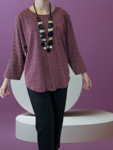 Glam Μπλούζα με Sparkling Στρας & Necklace Detail