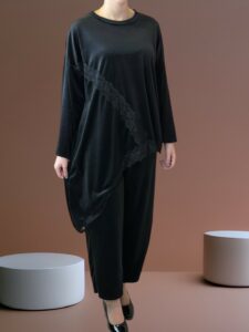 Elegant Ασύμμετρο Σετ με Εκλεπτυσμένη Δαντέλα