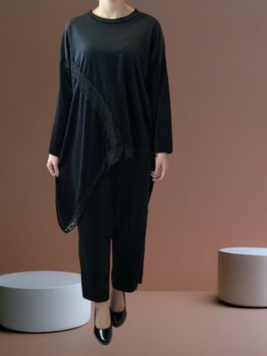 Elegant Ασύμμετρο Σετ με Εκλεπτυσμένη Δαντέλα