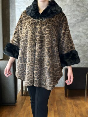 Luxe Leopard Γούνινη Κάπα