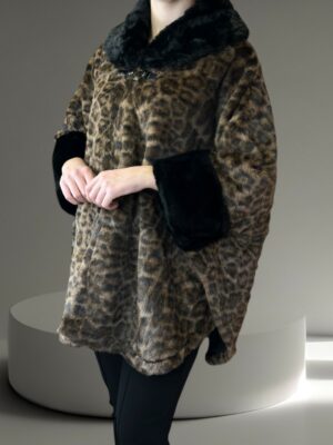 Luxe Leopard Γούνινη Κάπα