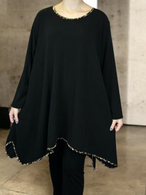 Must Have Μπλουζοφόρεμα με Λεοπάρ Λεπτομέρειες