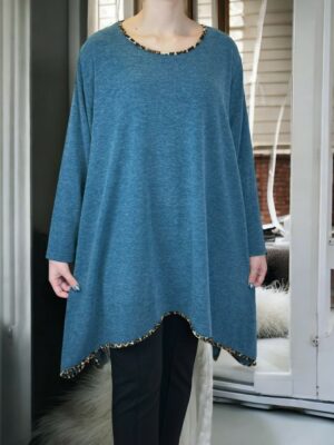 Must Have Μπλουζοφόρεμα με Λεοπάρ Λεπτομέρειες