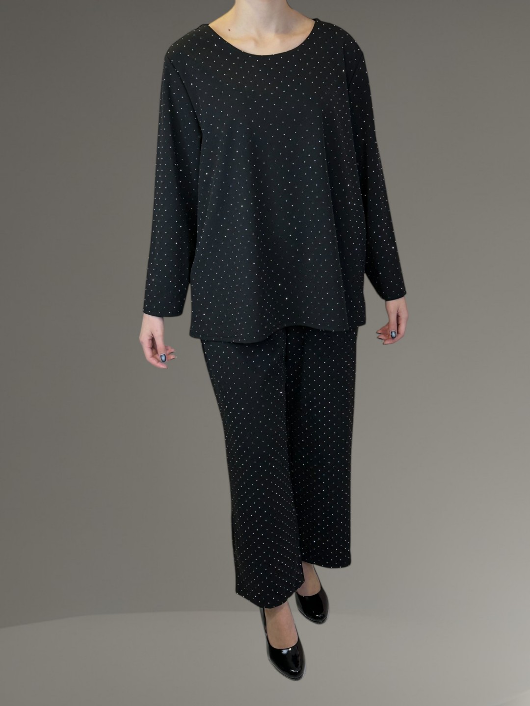 Luxury Σετ Στρας σε Κομψό Κρεπ Υλικό Luxury Σετ Στρας σε Κομψό Κρεπ Υλικό