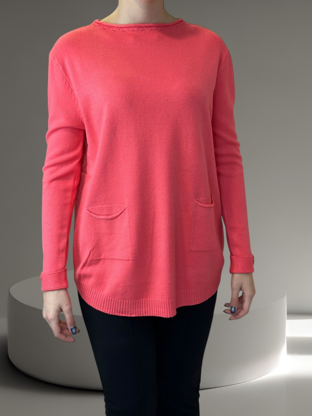 Πουλόβερ με Μπροστινή Τσέπη Πουλόβερ με Μπροστινή Τσέπη