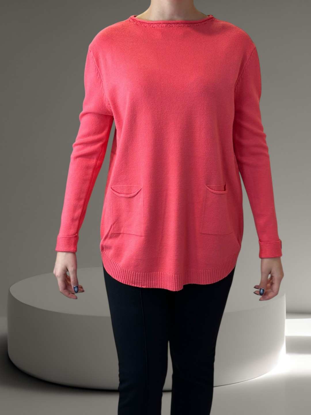 Πουλόβερ με Μπροστινή Τσέπη Πουλόβερ με Μπροστινή Τσέπη