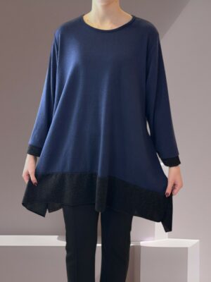 Μπλούζα με Λαμπερή Λουρεξ Λωρίδα