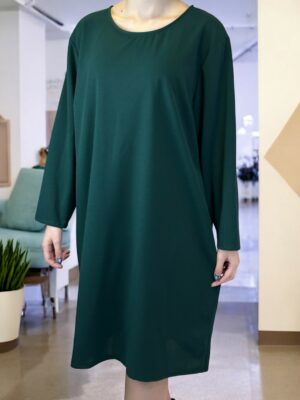 Elegant Πράσινο Φόρεμα σε Ελαστικό Κρεπ