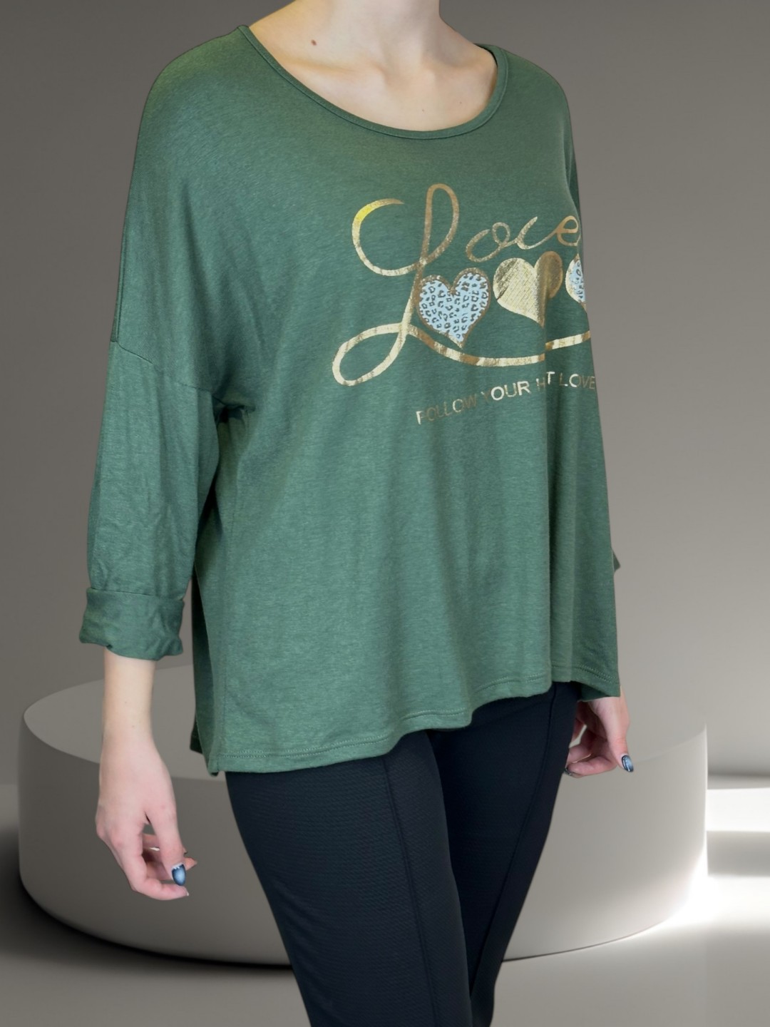 Cute Μπλούζα με Καρδούλες Cute Μπλούζα με Καρδούλες