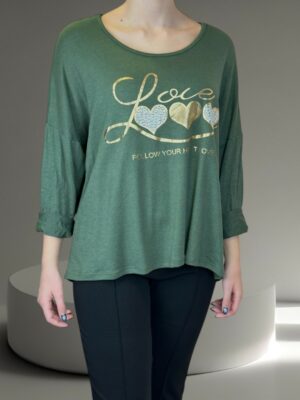 Cute Μπλούζα με Καρδούλες