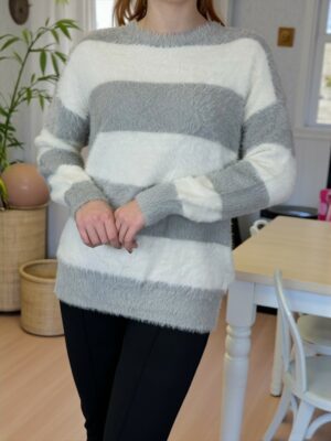 Χουχουλιαρικό Πουλοβεράκι Ριγέ