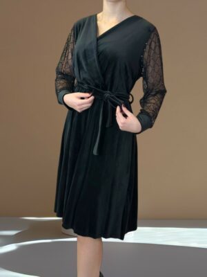 Βελούδινο Φόρεμα Sparkle Sleeves