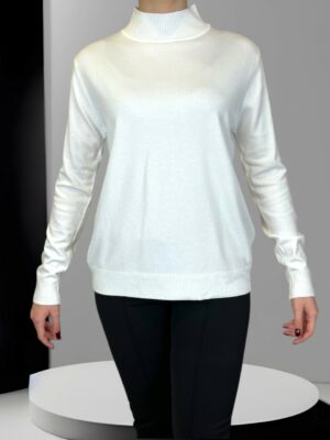 Soft Knit Top με Ήπιο Ζιβάγκο