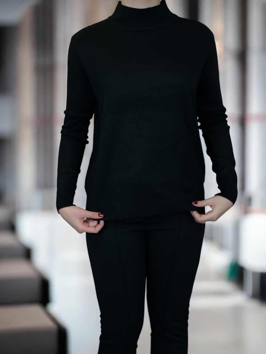 Soft Knit Top με Ήπιο Ζιβάγκο Soft Knit Top με Ήπιο Ζιβάγκο