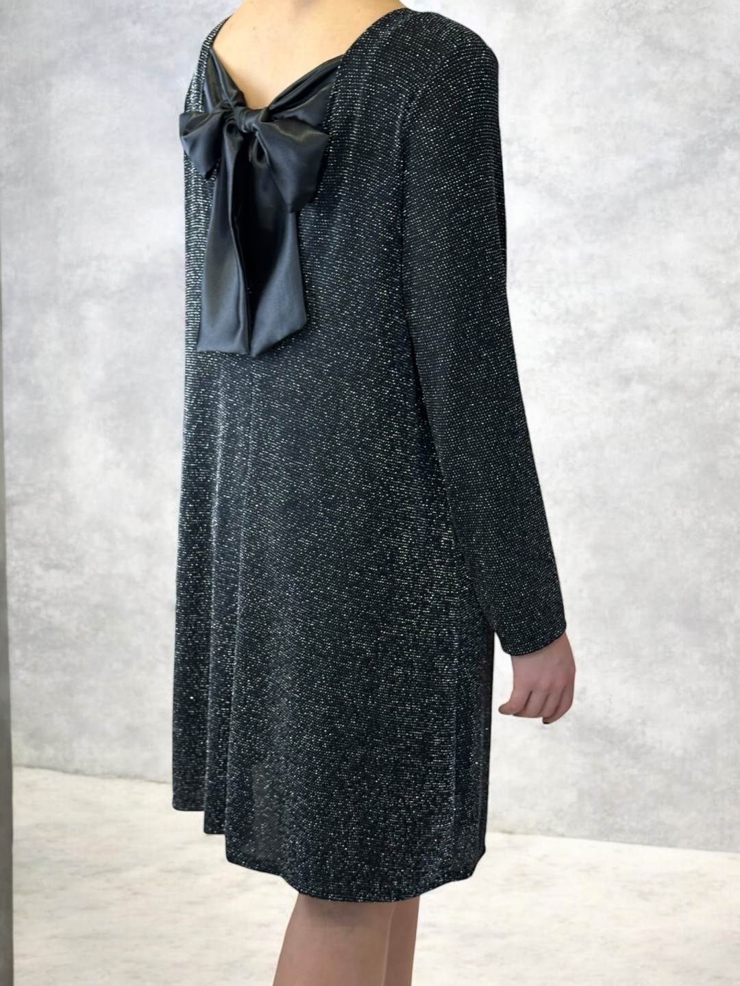 Lurex Φόρεμα με Δέσιμο Κορδέλα στο Πίσω Μέρος Lurex Φόρεμα με Δέσιμο Κορδέλα στο Πίσω Μέρος